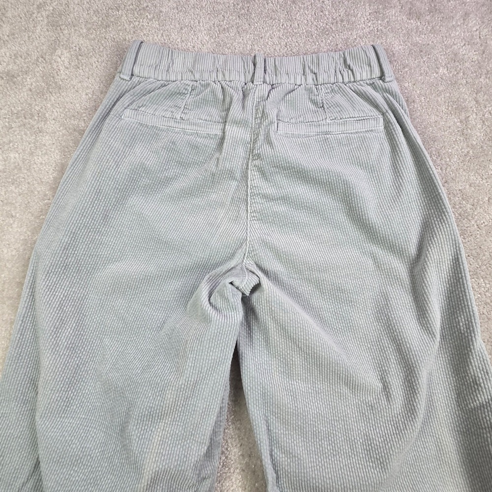 American Eagle Wide Leg Trouser Corduroy Pants Blue Womens Size 2 Regular - Picture 3 of 10